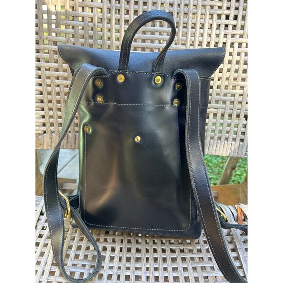 Leather Rucksack Backpack from Lifetime Leather in navy